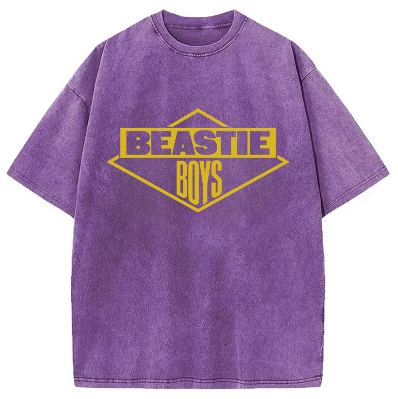 Vintage Black Logo Beastie Boys Hiphop Washed T-Shirt