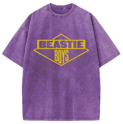 Vintage Black Logo Beastie Boys Hiphop Washed T-Shirt