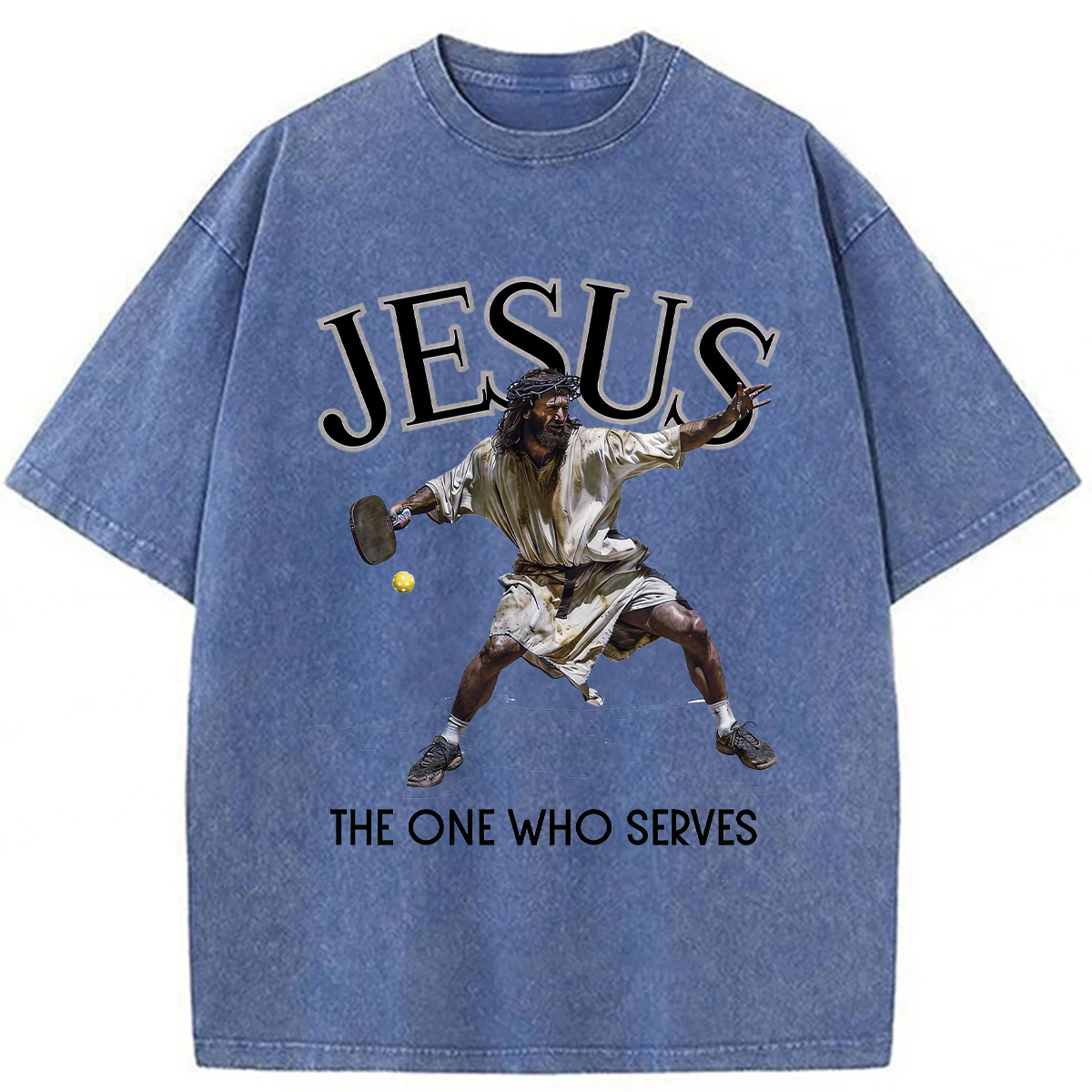Tokyoviva Jesus The One Who Serves Washed T-Shirt
