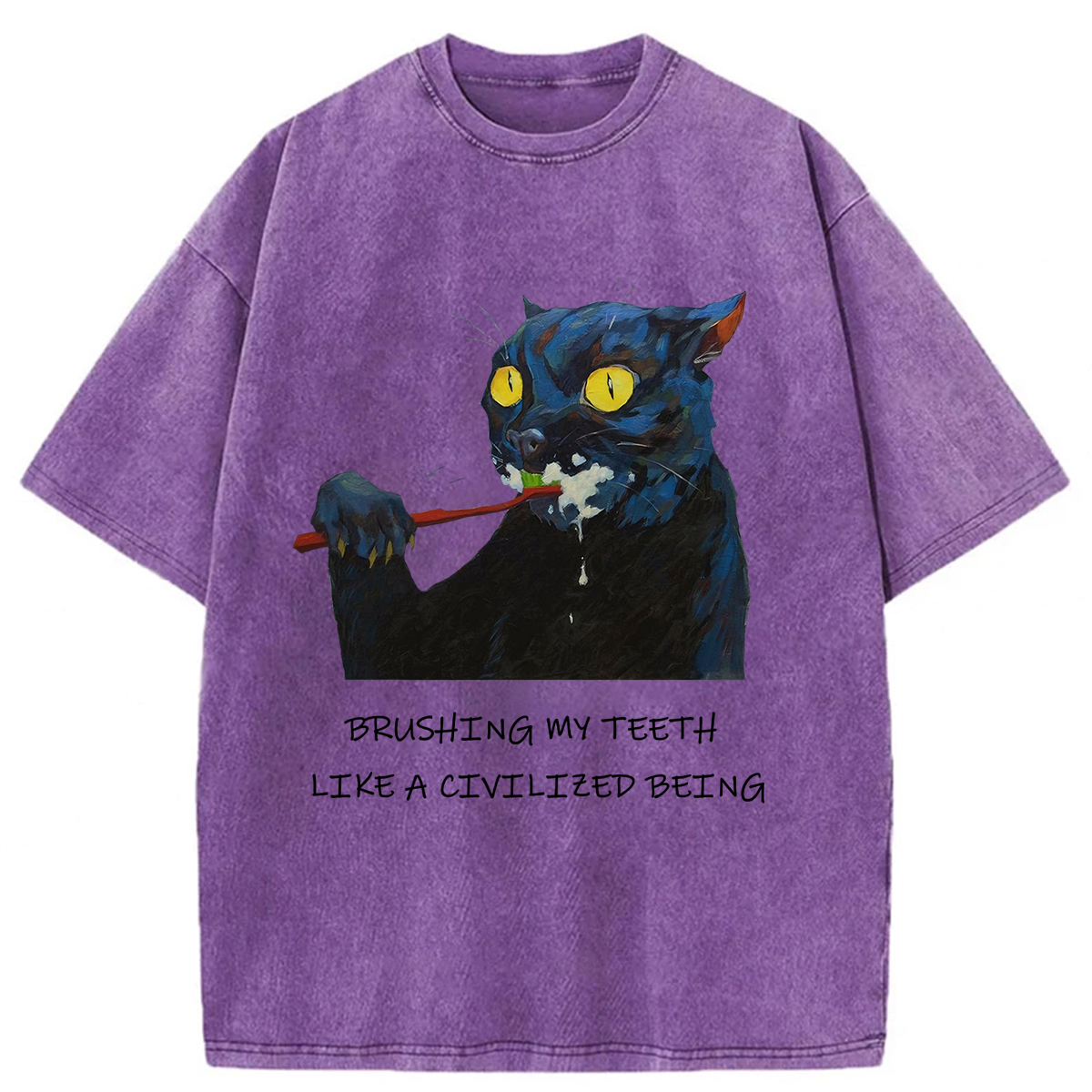 Tokyoviva The Pretender Cat Washed T-shirt