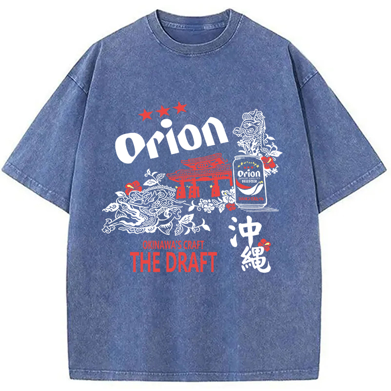 Orion Beer With Okinawa Washed T-Shirt