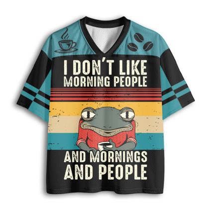 Baddiecat I Don't Like Morning People Mesh Jersey