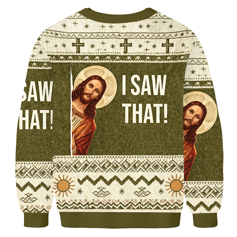 Baddiecat Jesus I Saw That Ugly Sweatshirt