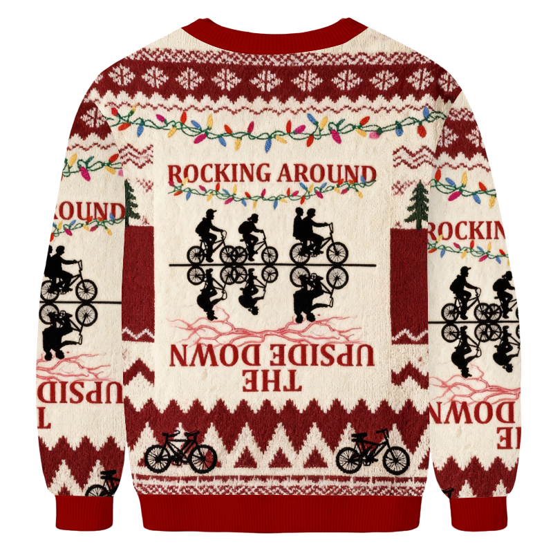 Baddiecat Rocking Around The Upside Down Ugly Sweatshirt