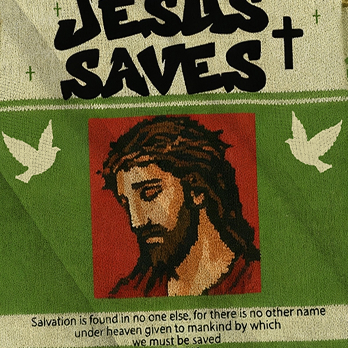 Baddiecat Jesus Saves Ugly Sweatshirt