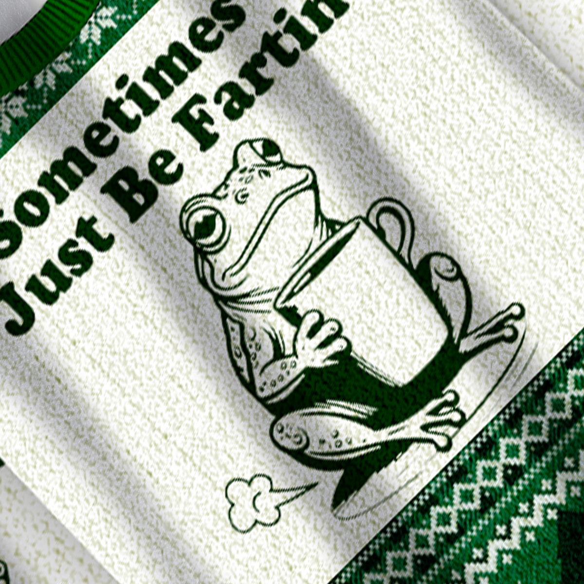 Baddiecat Sometimes I Just Be Fartin Christmas Ugly Sweatshirt