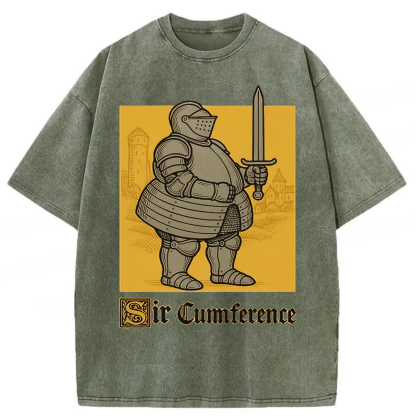 Tokyoviva Sir Cumference Fat Knight Washed T-shirt