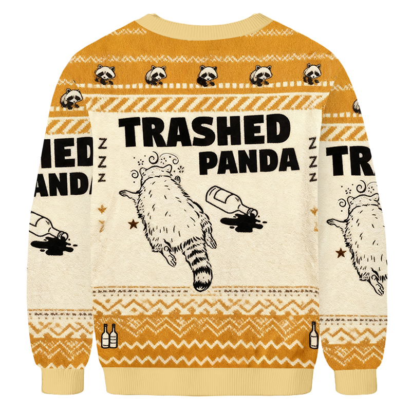 Baddiecat Drunk Raccoon Trash Panda Ugly Sweatshirt