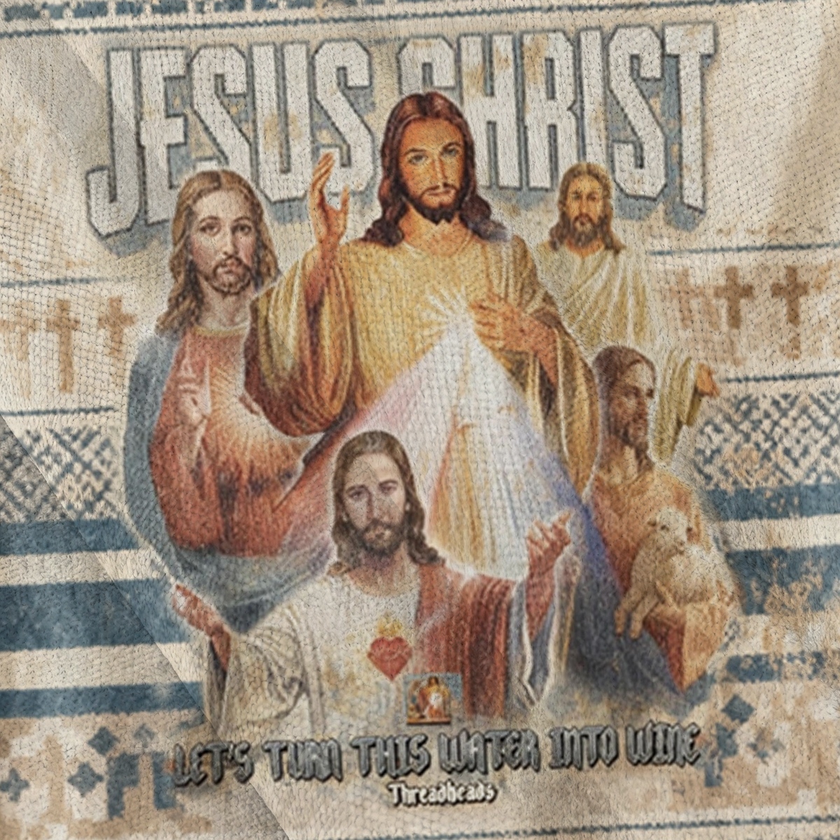 Baddiecat Jesus Christ Let's Turn This Water Into Wine Ugly Sweatshirt