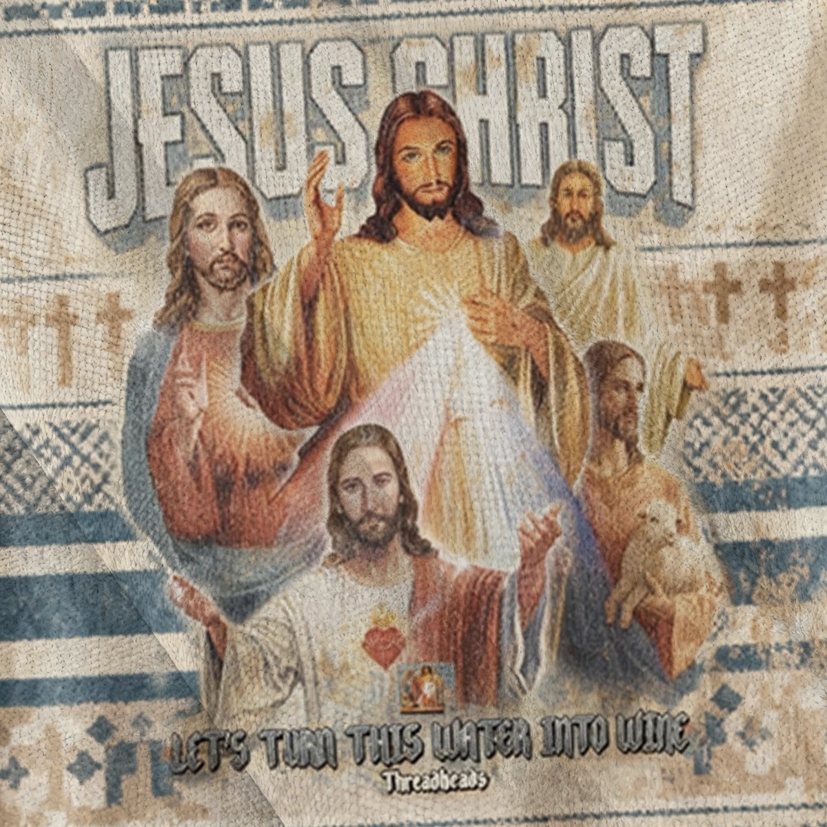 Baddiecat Jesus Christ Let's Turn This Water Into Wine Ugly Sweatshirt