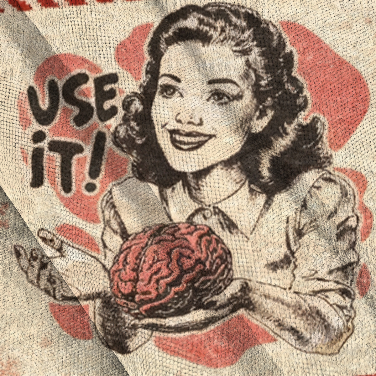 Baddiecat Use Your Brain Christmas Ugly Sweatshirt