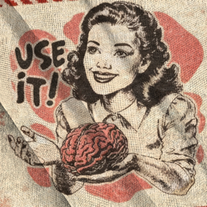 Baddiecat Use Your Brain Christmas Ugly Sweatshirt