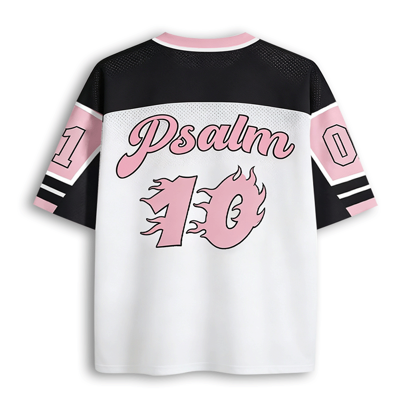Baddiecat Christian Faith Psalm Mesh Jersey