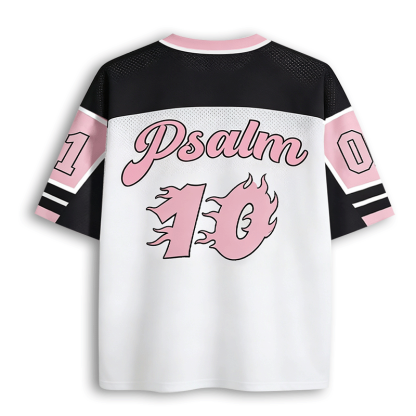 Baddiecat Christian Faith Psalm Mesh Jersey