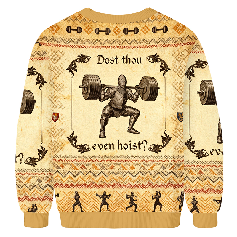 Baddiecat Gym Dost Thou Even Hoist Ugly Sweatshirt