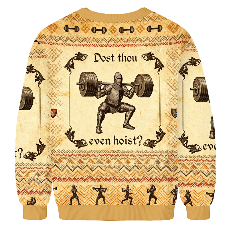 Baddiecat Gym Dost Thou Even Hoist Ugly Sweatshirt