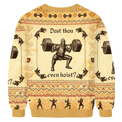 Baddiecat Gym Dost Thou Even Hoist Ugly Sweatshirt