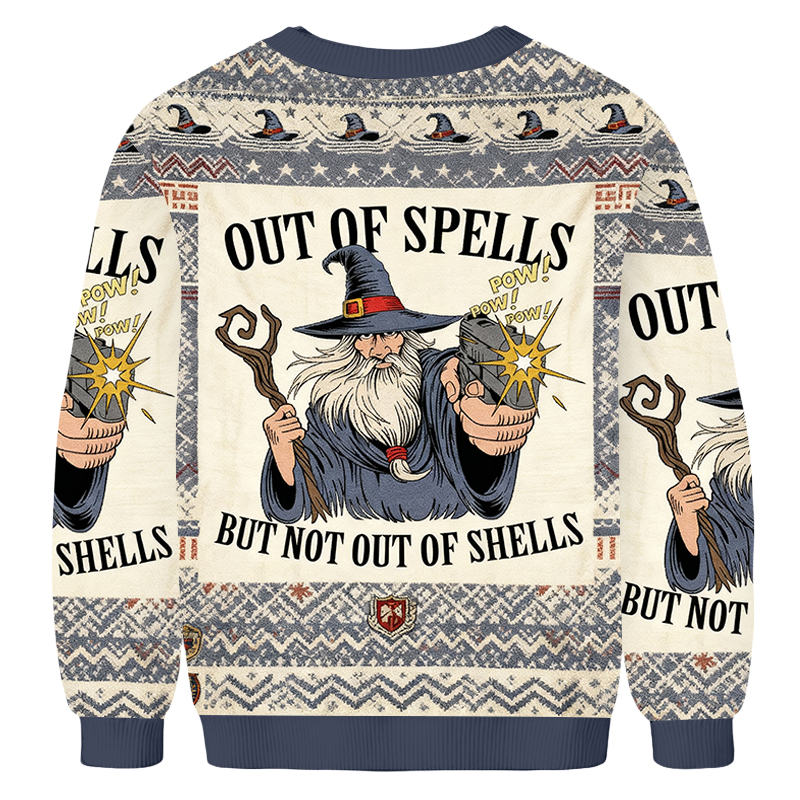 Baddiecat Out Of Spells But Not Out Of Shells Ugly Sweatshirt