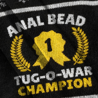 Baddiecat Anal Bead Tug O War Champion Christmas Ugly Sweatshirt