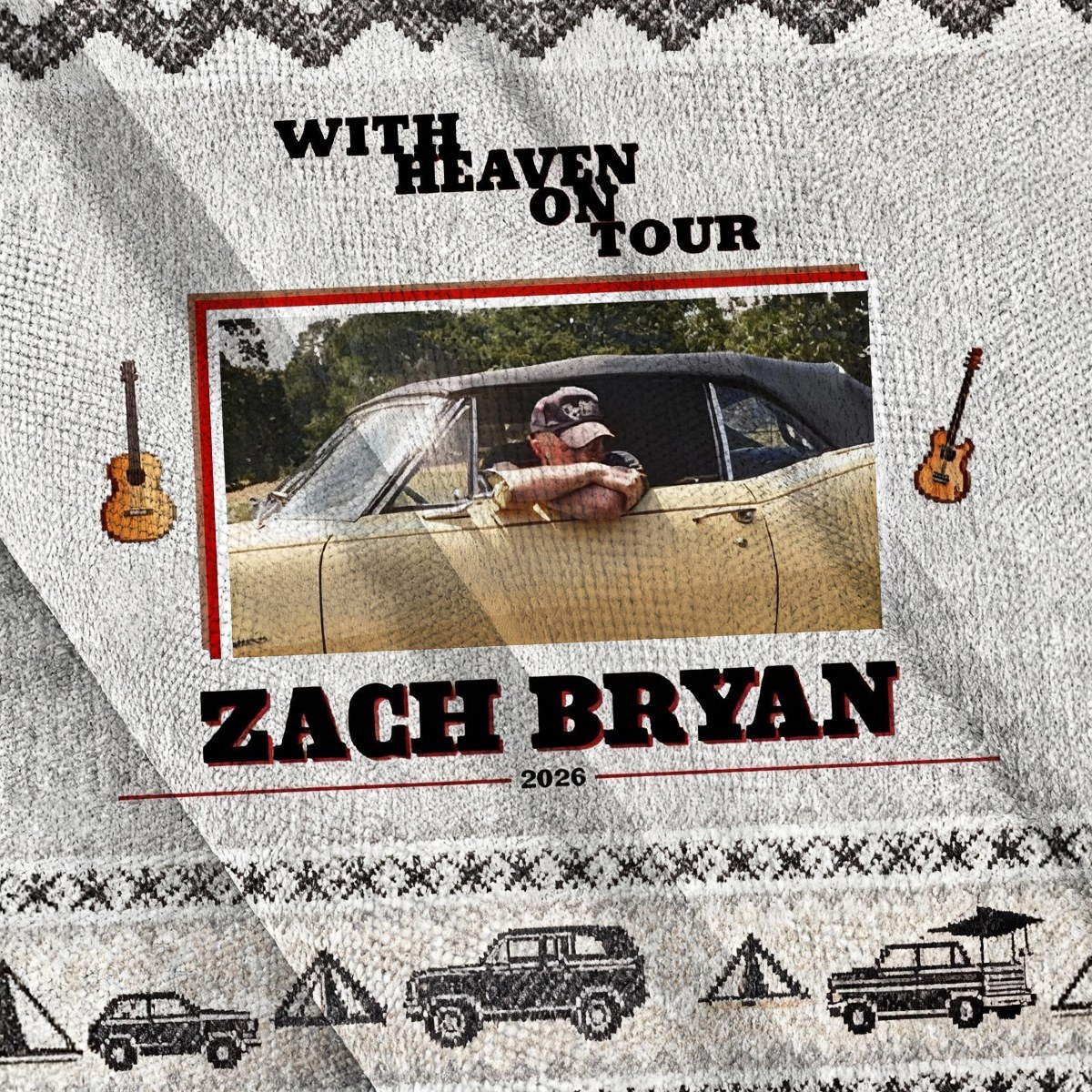 Baddiecat Zach Bryan With Heaven On Tour 2026 Christmas Ugly Sweatshirt
