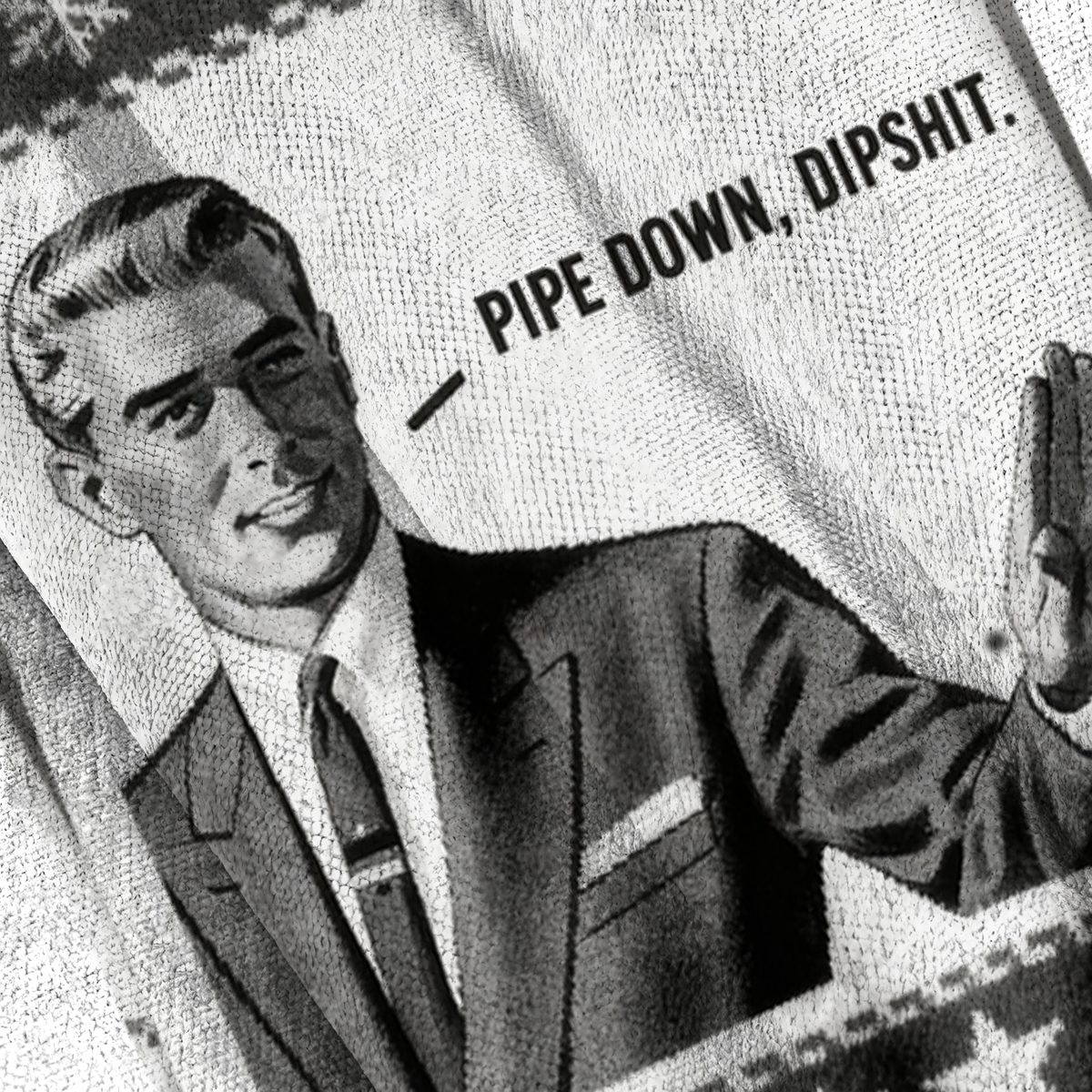 Baddiecat Pipe Down Dipshit Christmas Ugly Sweatshirt