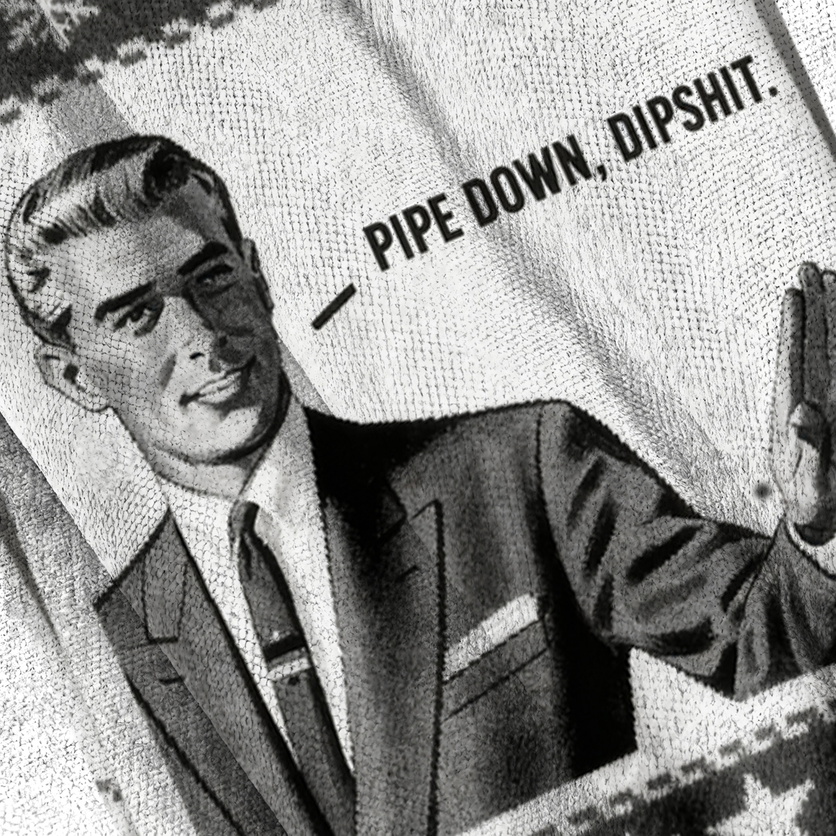 Baddiecat Pipe Down Dipshit Christmas Ugly Sweatshirt