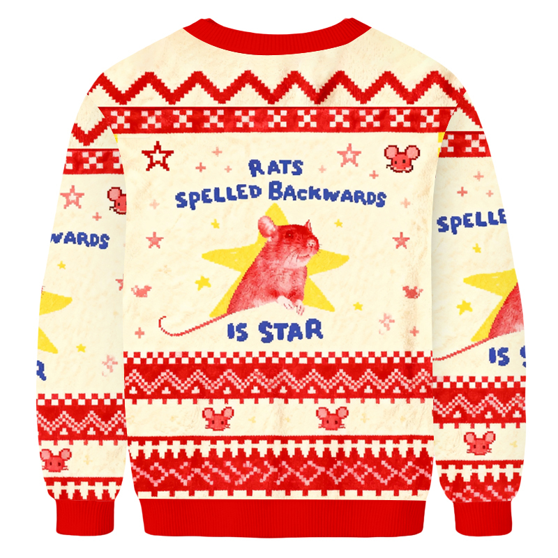 Baddiecat Rats Spelled Backwards Is Star Ugly Sweatshirt