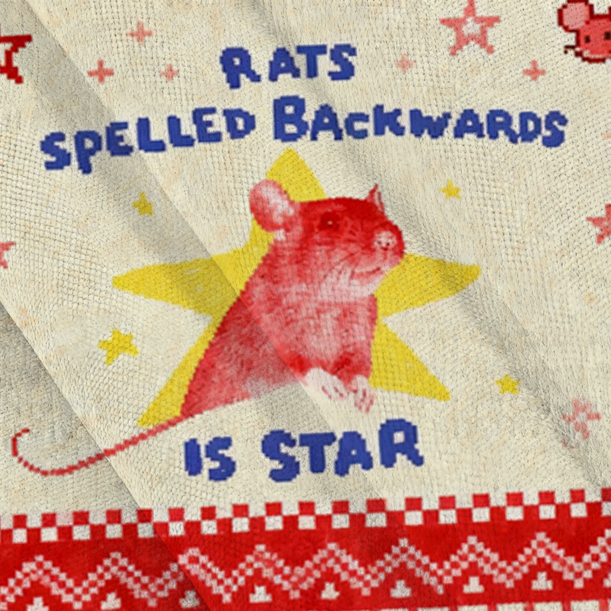 Baddiecat Rats Spelled Backwards Is Star Ugly Sweatshirt