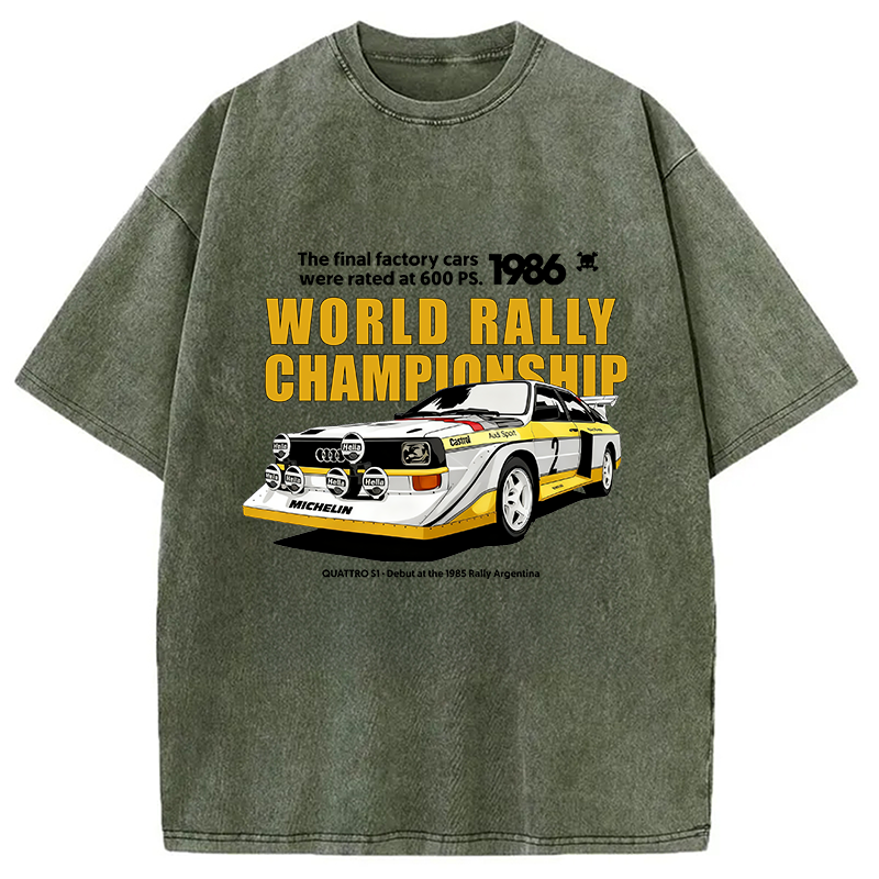 1986 World Rally Championship Washed T-Shirt