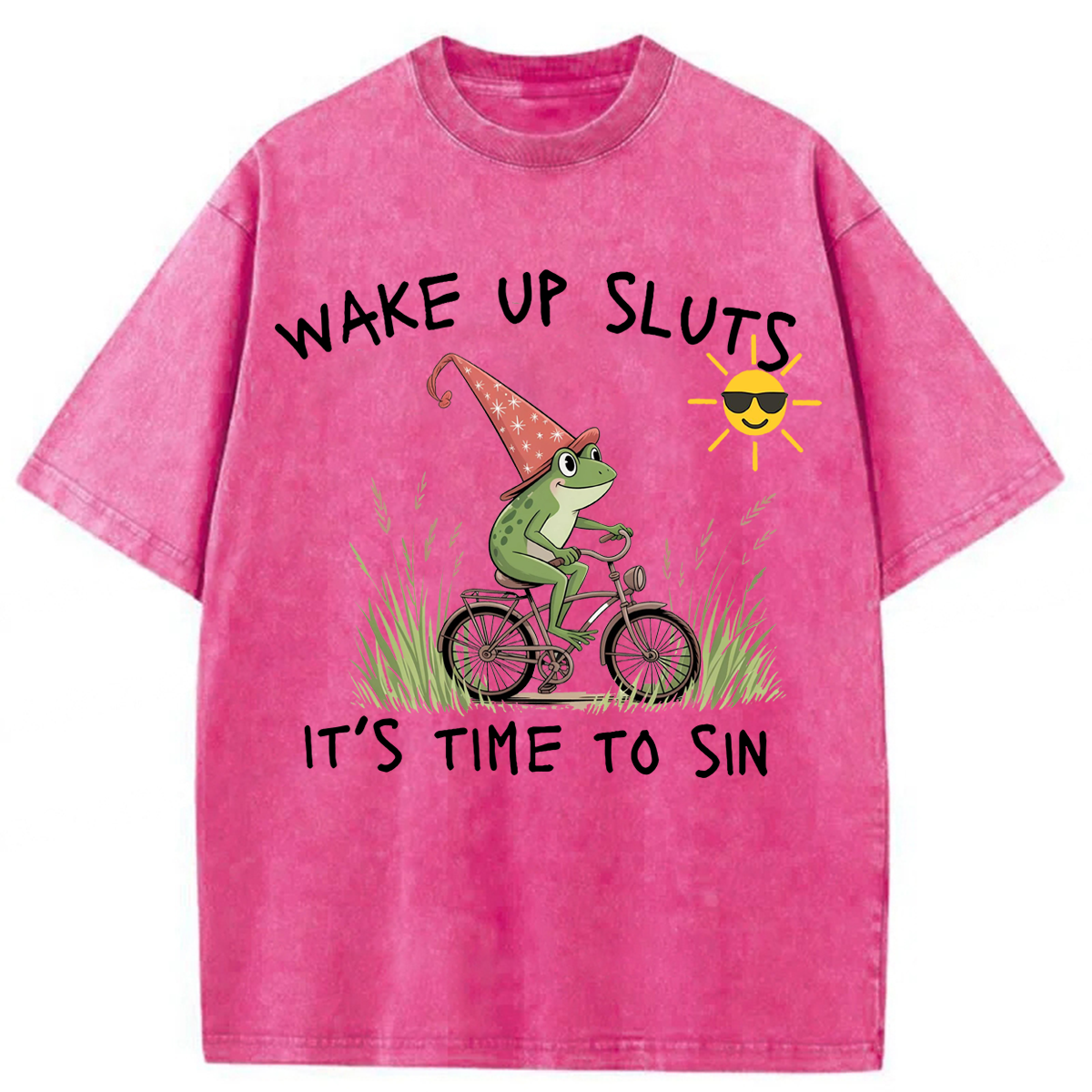 Tokyoviva Wake Up Sluts It's Time To Sin Washed T-shirt