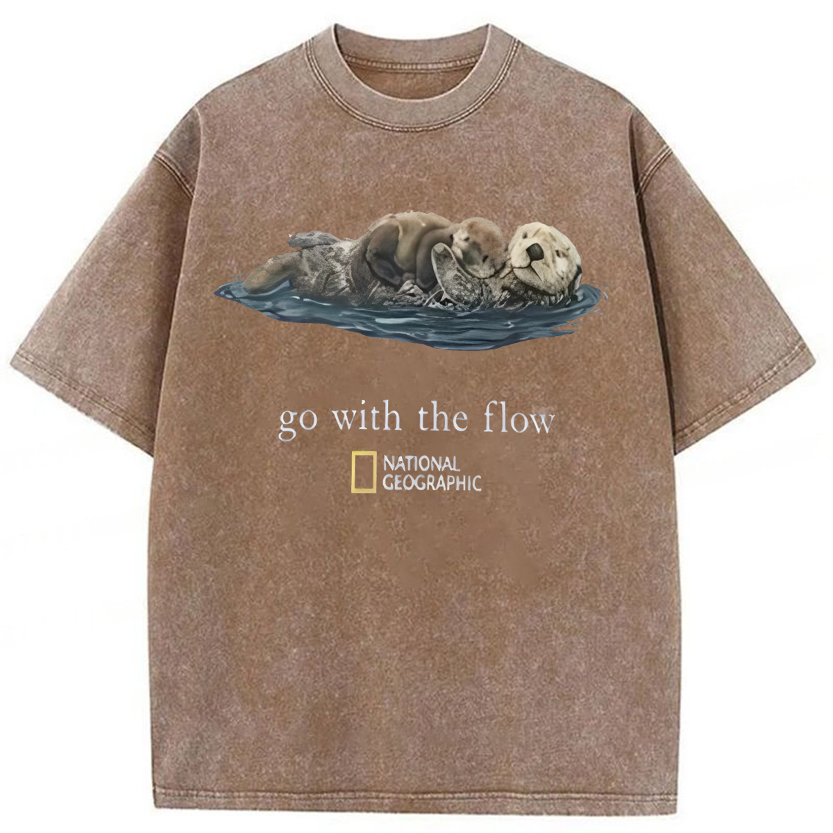 Tokyoviva Funny Go With The Flow Washed T-shirt