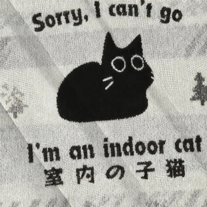 Baddiecat Indoor Cat Christmas Ugly Sweatshirt