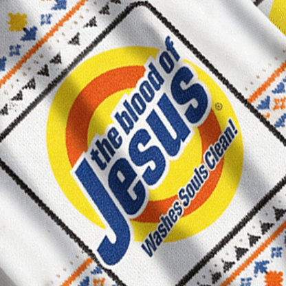 Baddiecat The Blood Of Jesus Ugly Sweatshirt