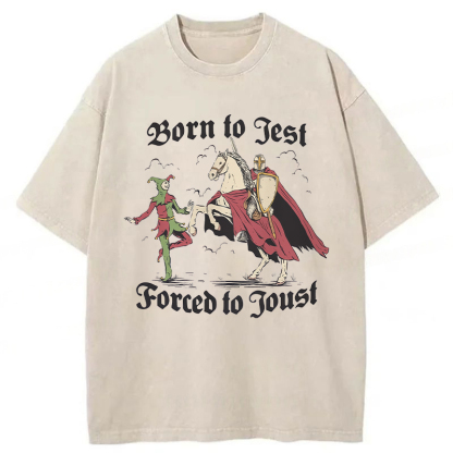 Tokyoviva Born To Jest Forced To Joust Washed T-shirt