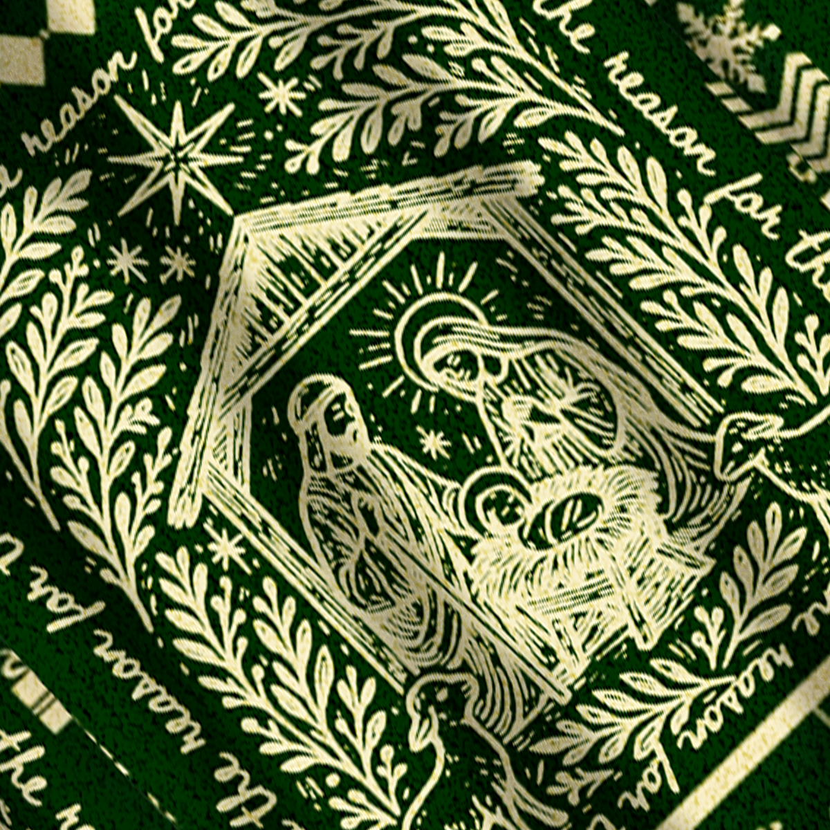 Baddiecat Jesus Was Born In This Season Christmas Ugly Sweatshirt