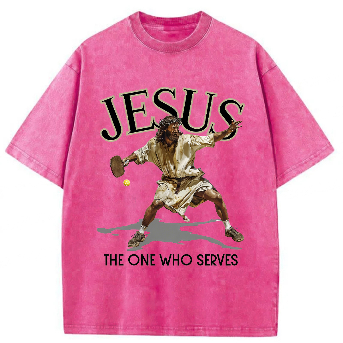 Tokyoviva Jesus The One Who Serves Washed T-Shirt