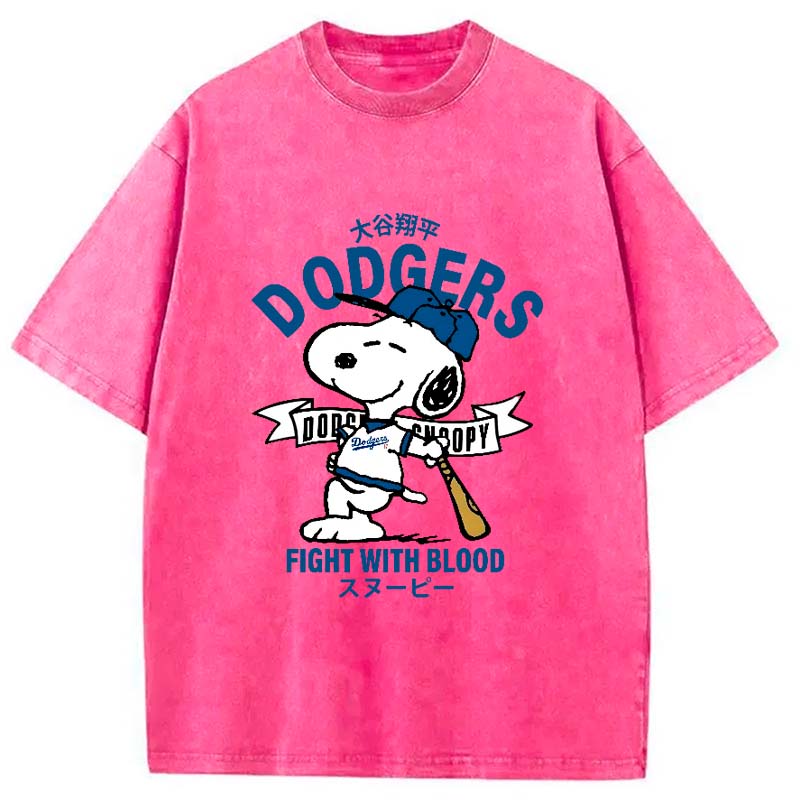 Dodgers Fight With Blood Washed T-Shirt