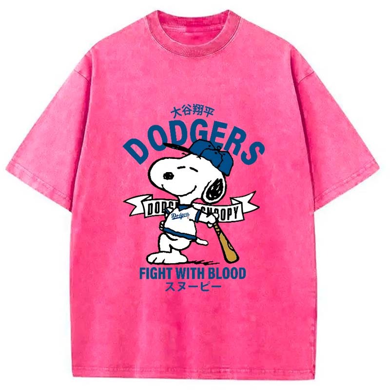 Dodgers Fight With Blood Washed T-Shirt
