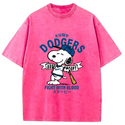 Dodgers Fight With Blood Washed T-Shirt