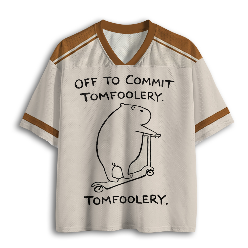 Baddiecat Capybara Is Ready To Do Something Bad Mesh Jersey