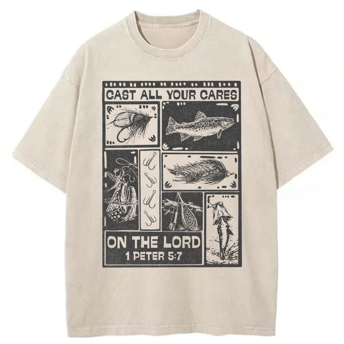 Tokyoviva Christian Fishing Washed T-shirt