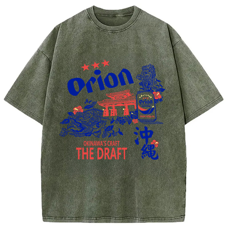 Orion Beer With Okinawa Washed T-Shirt