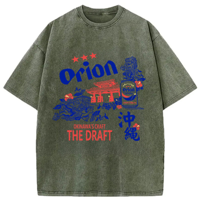 Orion Beer With Okinawa Washed T-Shirt