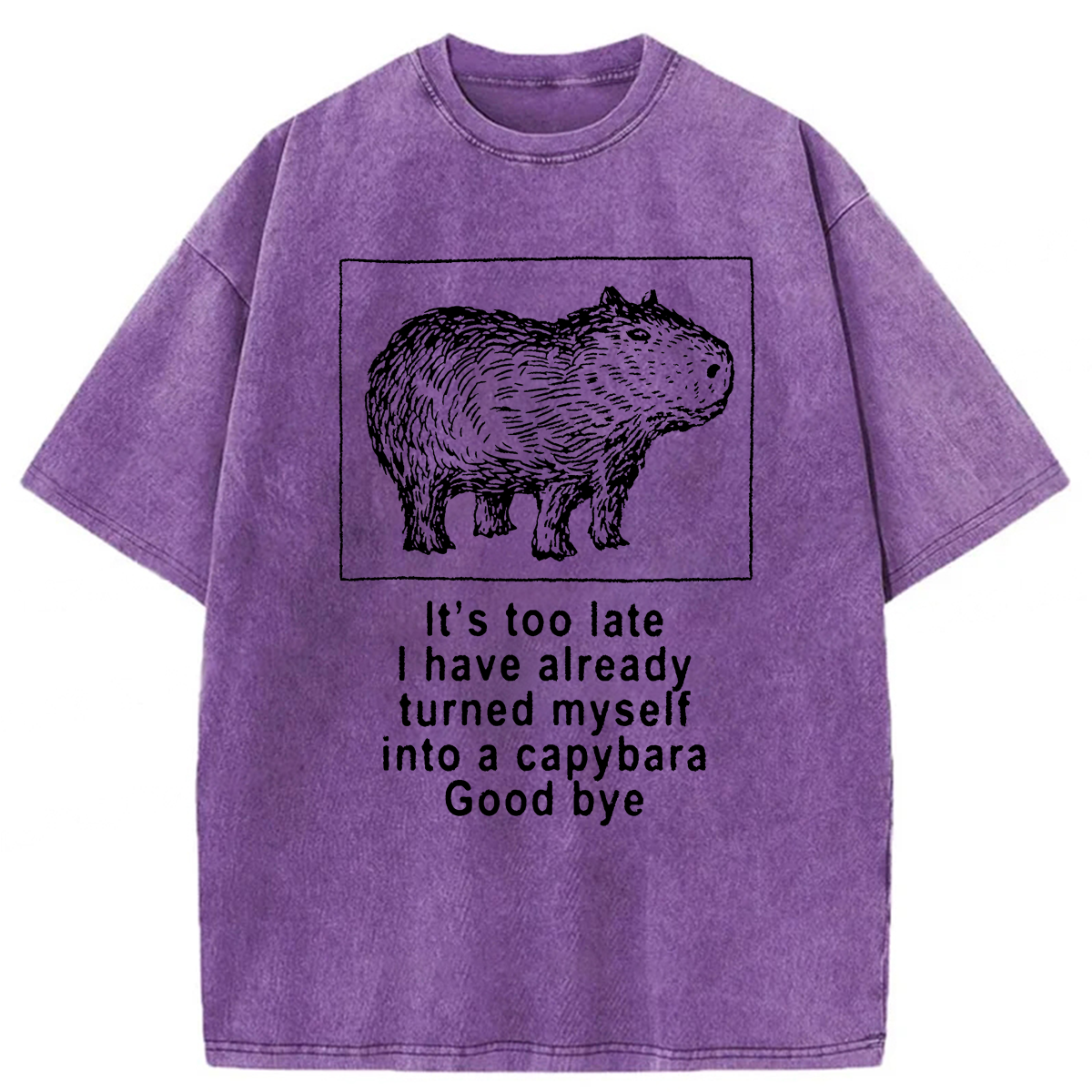 Tokyoviva I Have Turned Myself Into A Capybara Washed T-shirt