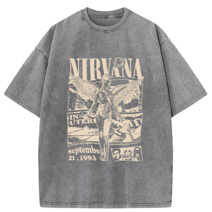 Nirvana In Utero Tour 1993 Washed T-Shirt
