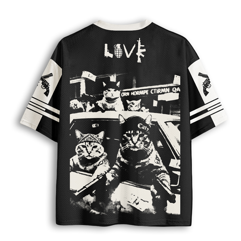 Baddiecat Gangster Cats Mesh Jersey