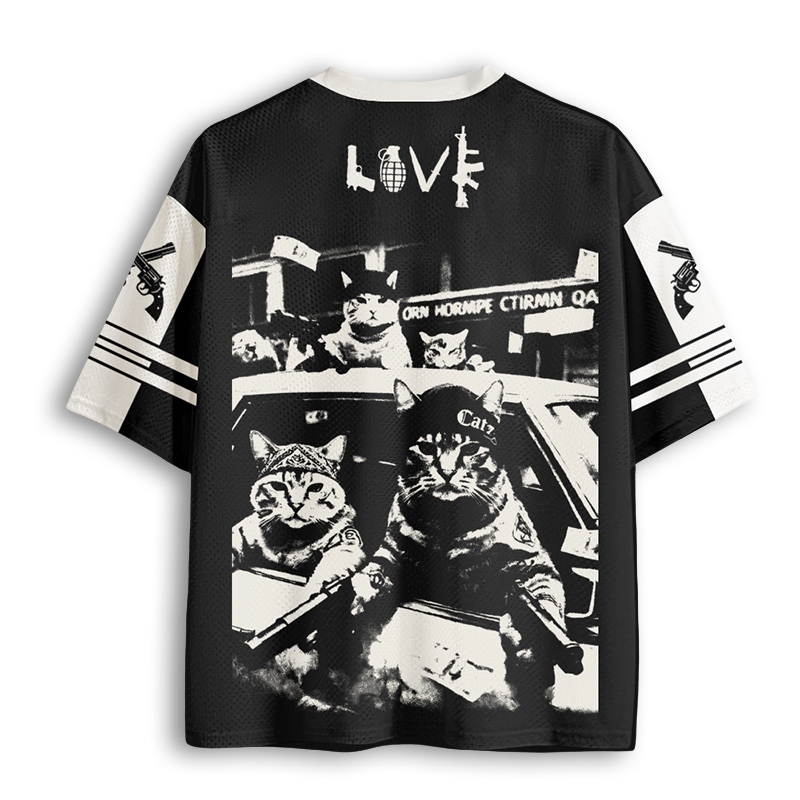 Baddiecat Gangster Cats Mesh Jersey