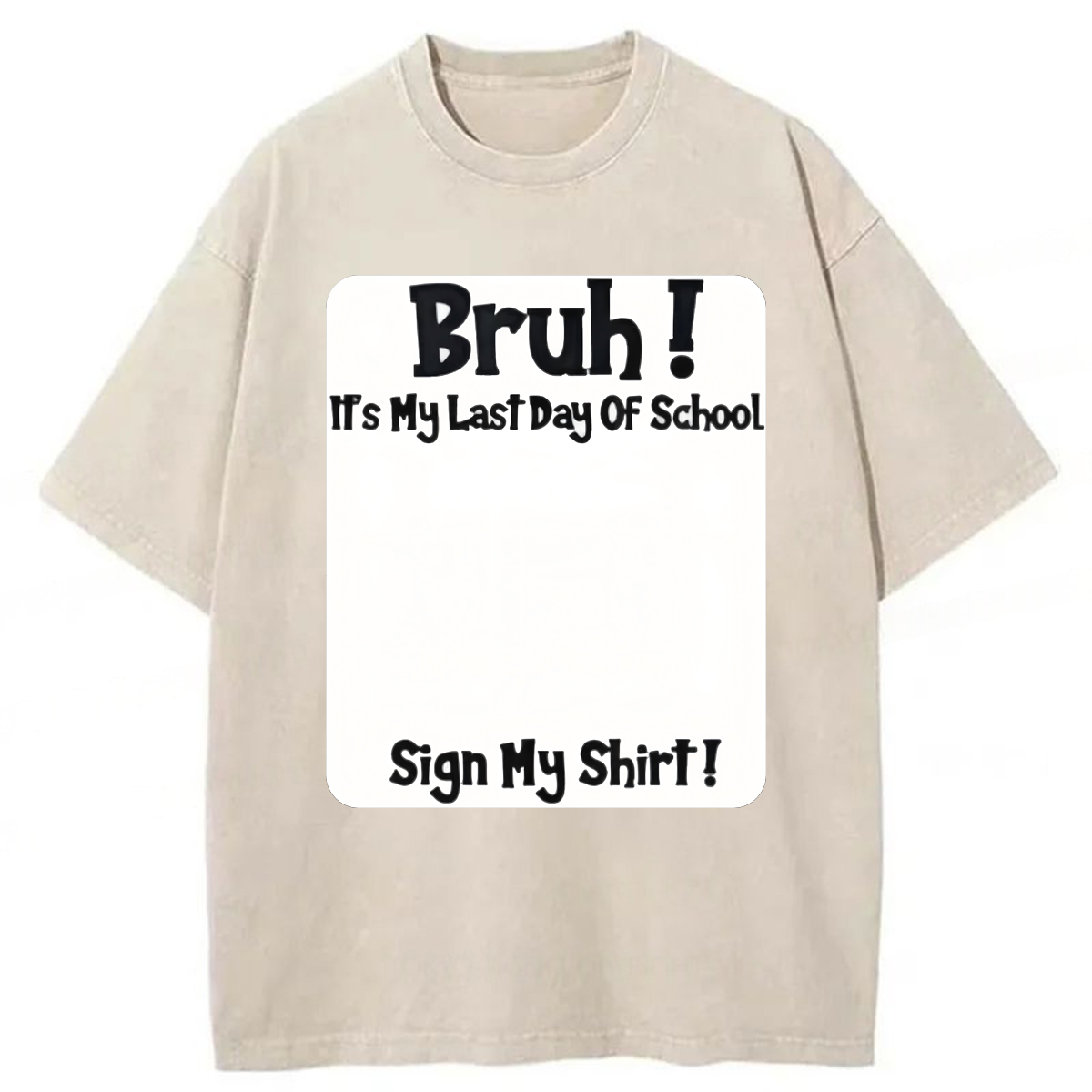Tokyoviva It’s My Last Day Of School Washed T-shirt