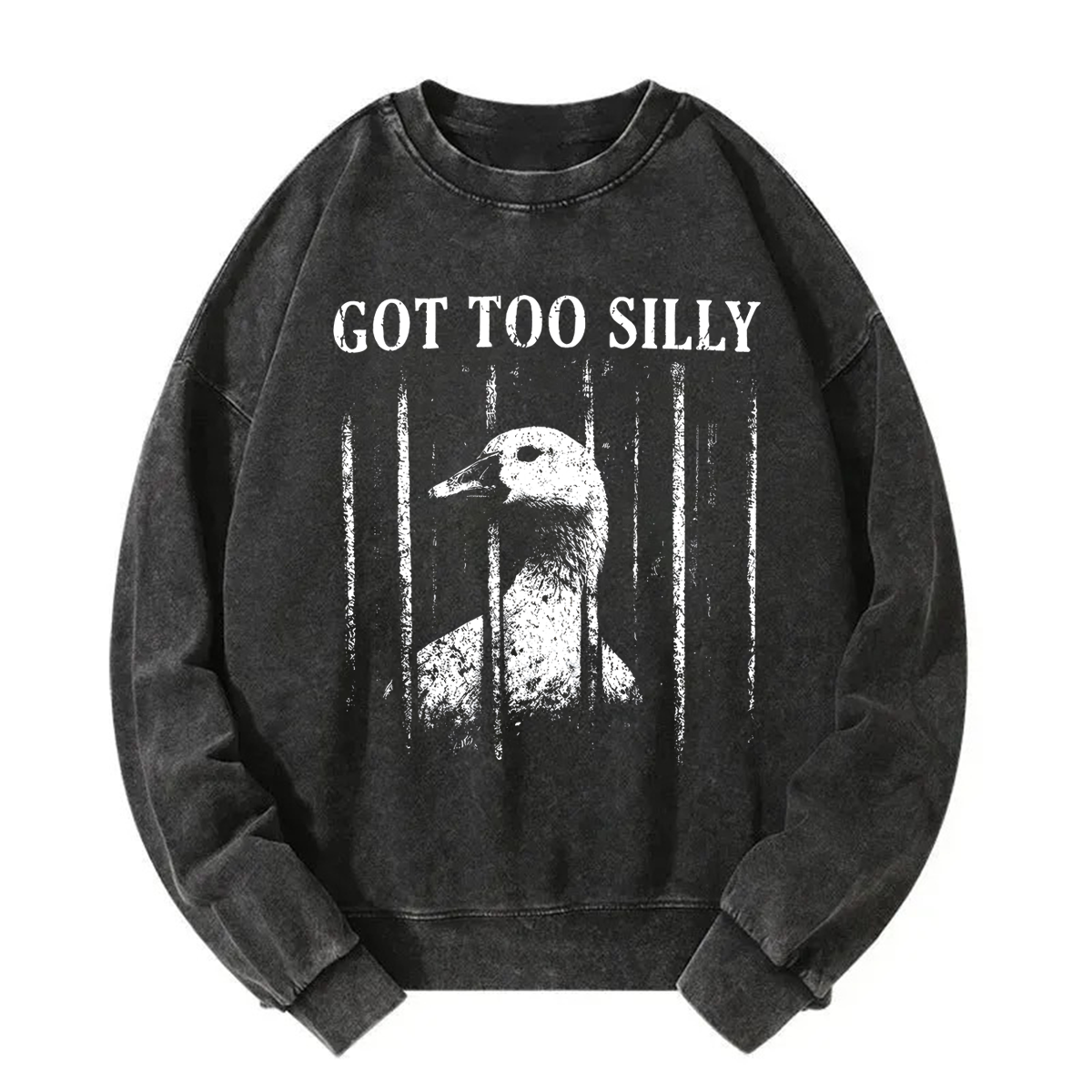 Tokyoviva Got Too Silly Goose Washed Sweatshirt