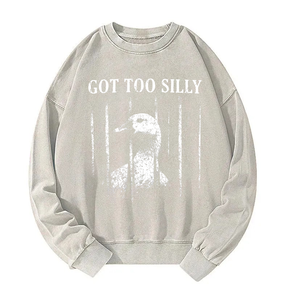 Tokyoviva Got Too Silly Goose Washed Sweatshirt